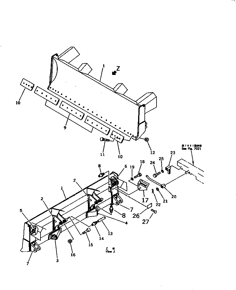 Рычаг 12F-70-42410 Komatsu