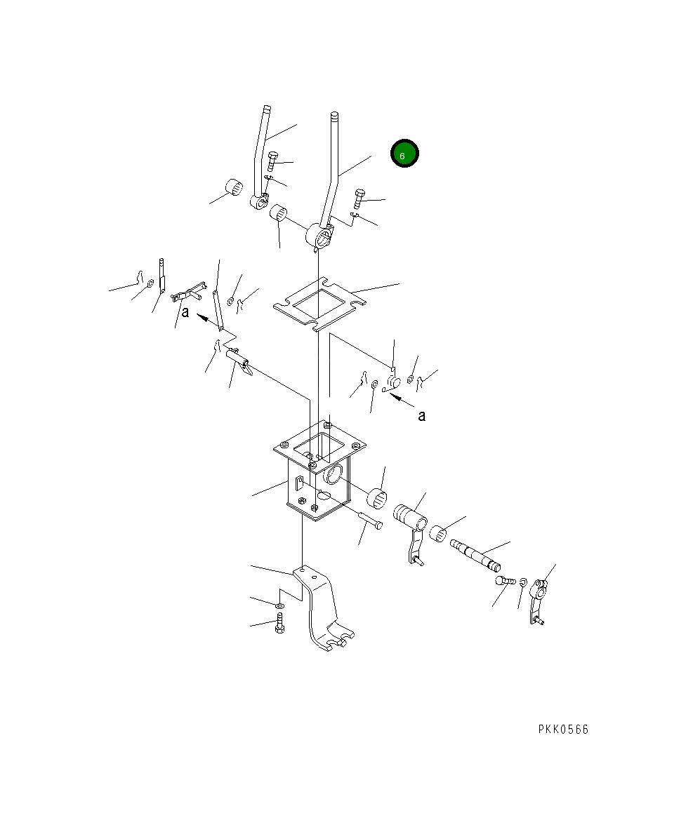 Рычаг 124-960-5511 Komatsu