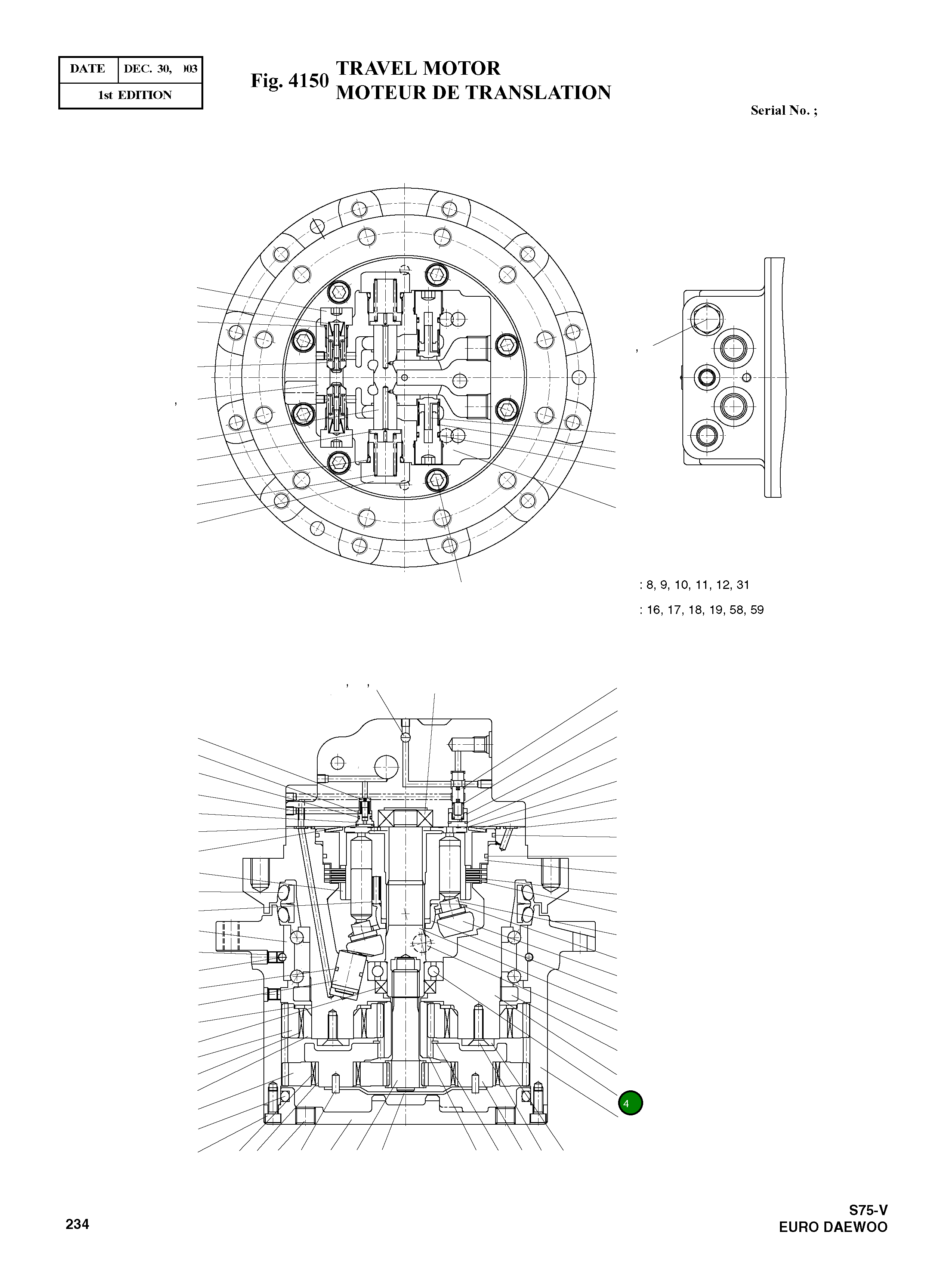 Подшипник BB6232 Komatsu