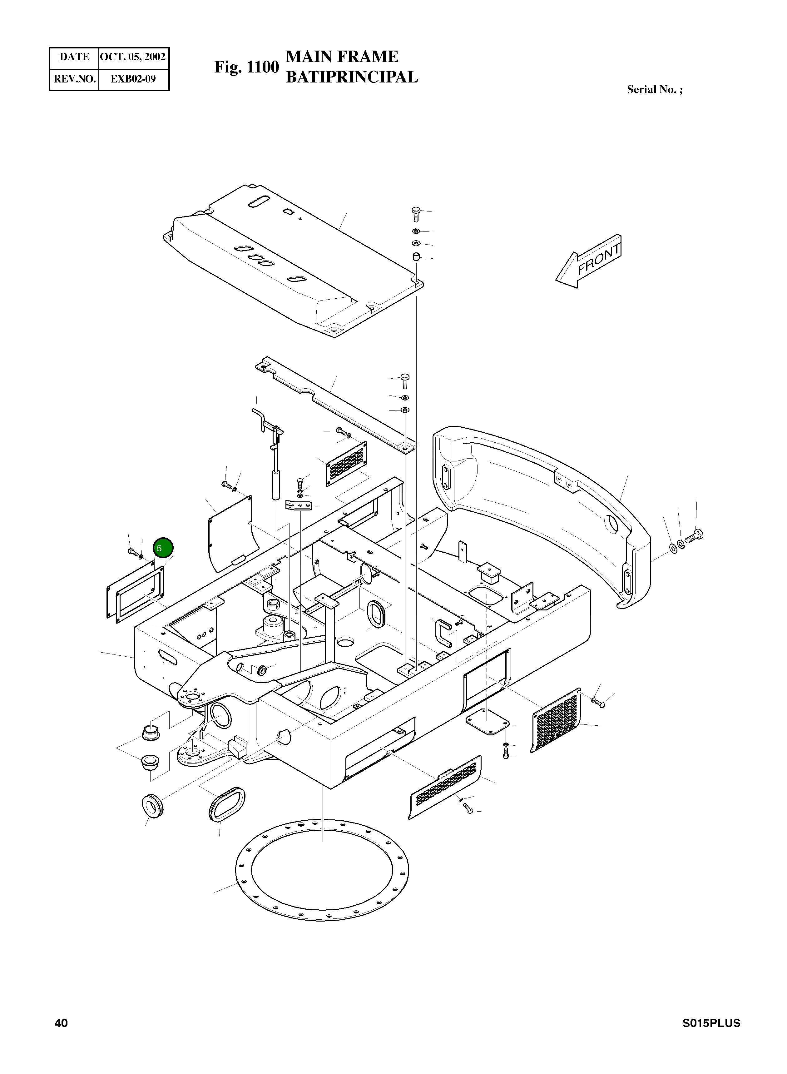 Крышка 621-00933  Komatsu