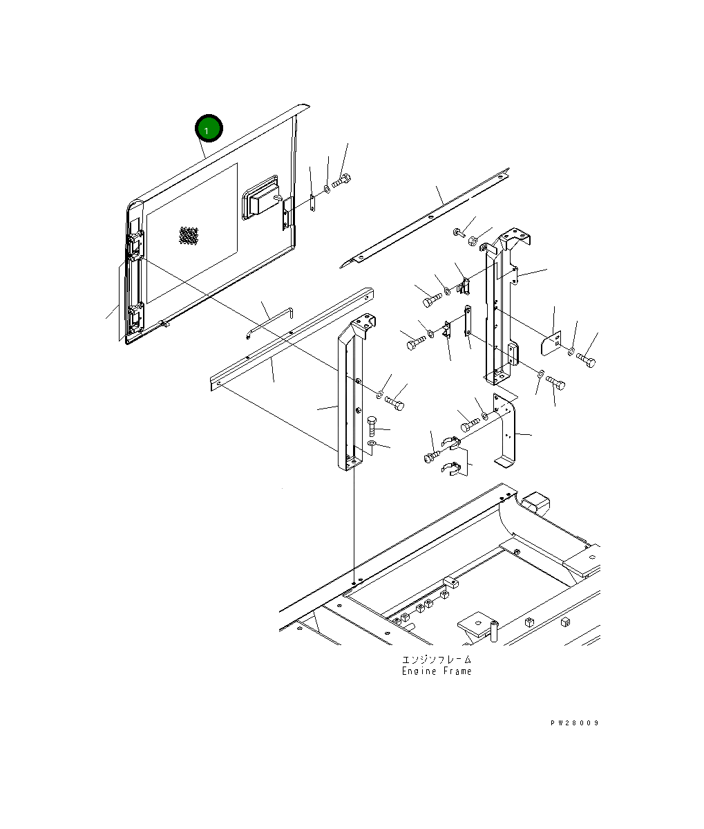 Крышка 8298-54-1210  Komatsu