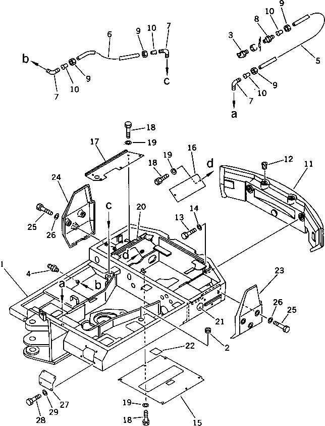 Крышка 20T-46-41170 Komatsu