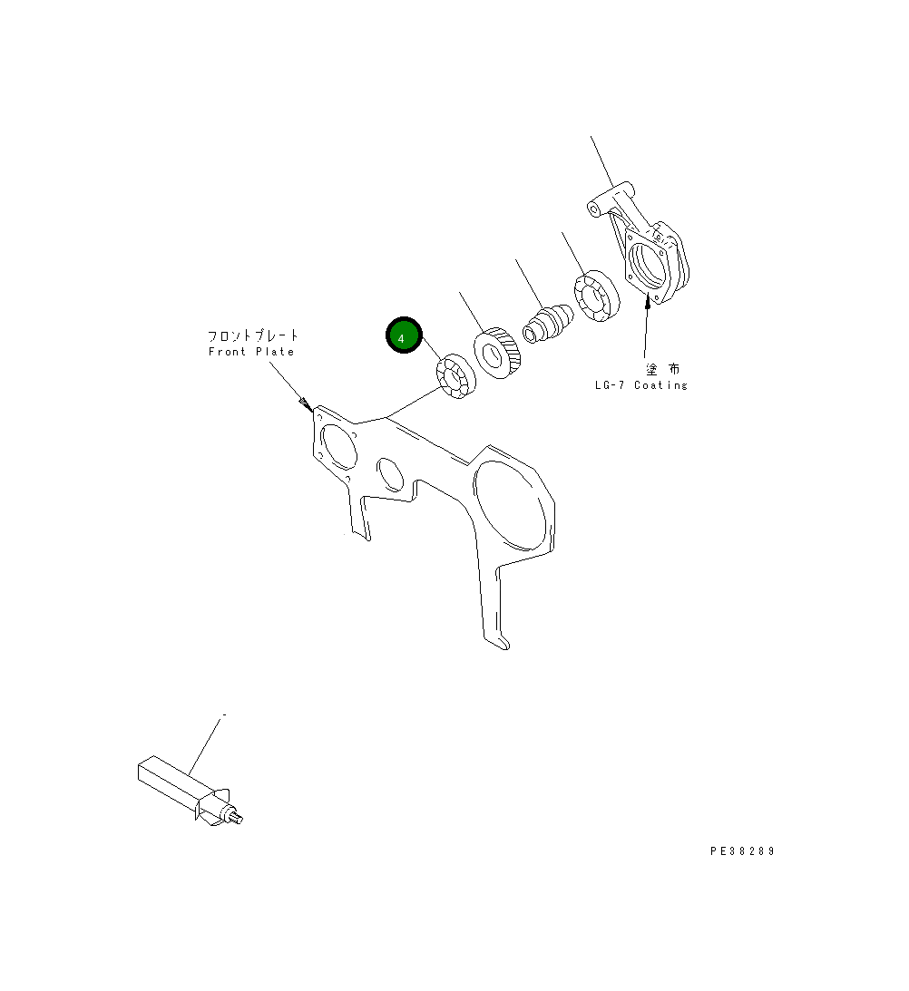 Подшипник 6130-22-9160 Komatsu
