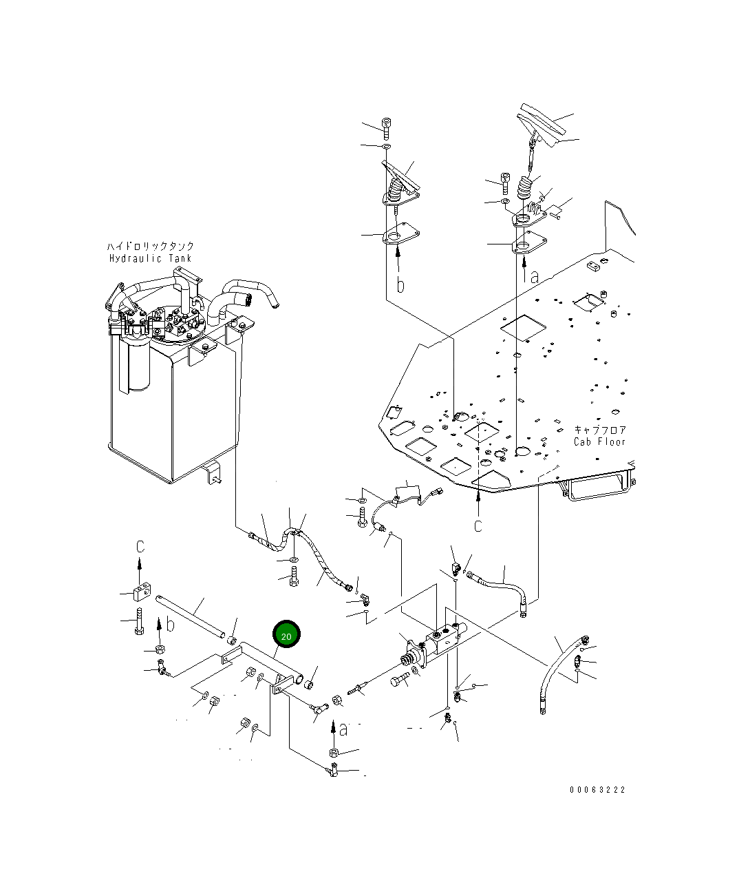 Рычаг 418-43-37120  Komatsu