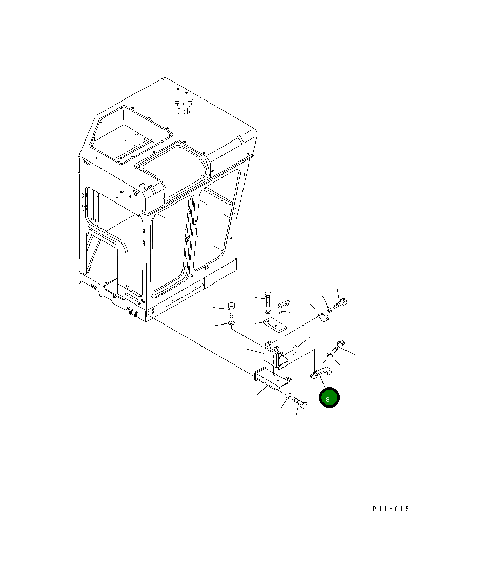 Рычаг 19N-911-1180 Komatsu