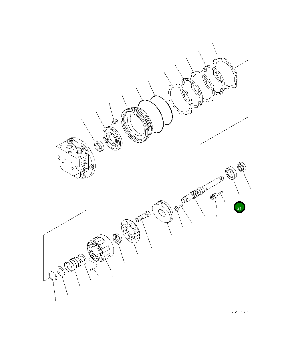 Подшипник TZ510B2029-00  Komatsu