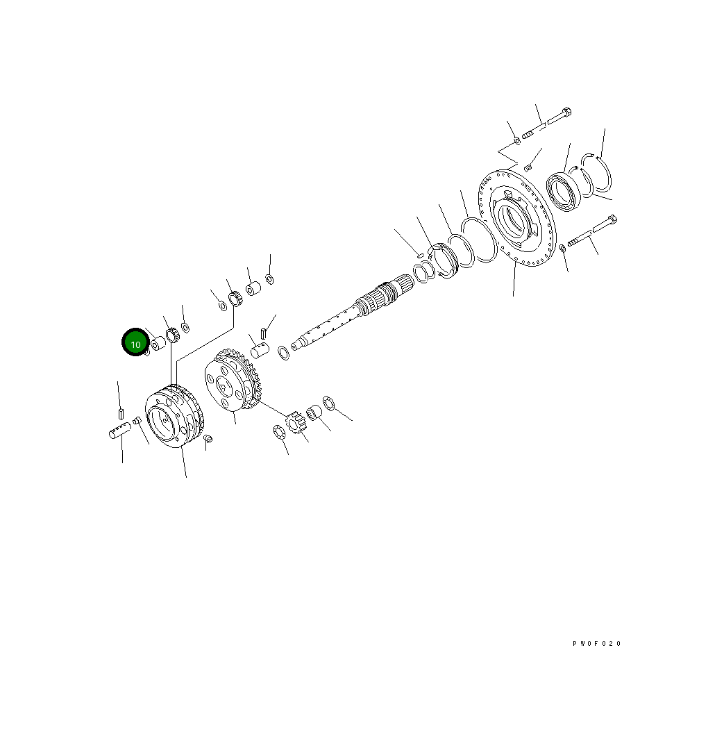 Подшипник 426-15-19410 Komatsu