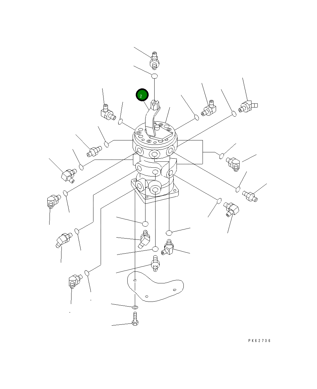 Рычаг 20P-62-75115 Komatsu