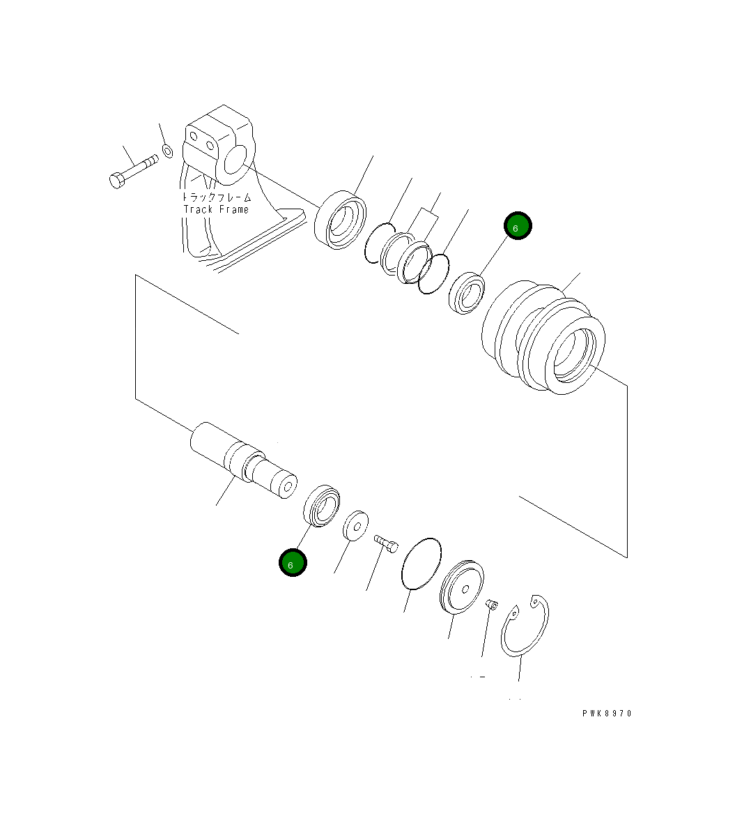 Подшипник 14X-30-15240 Komatsu