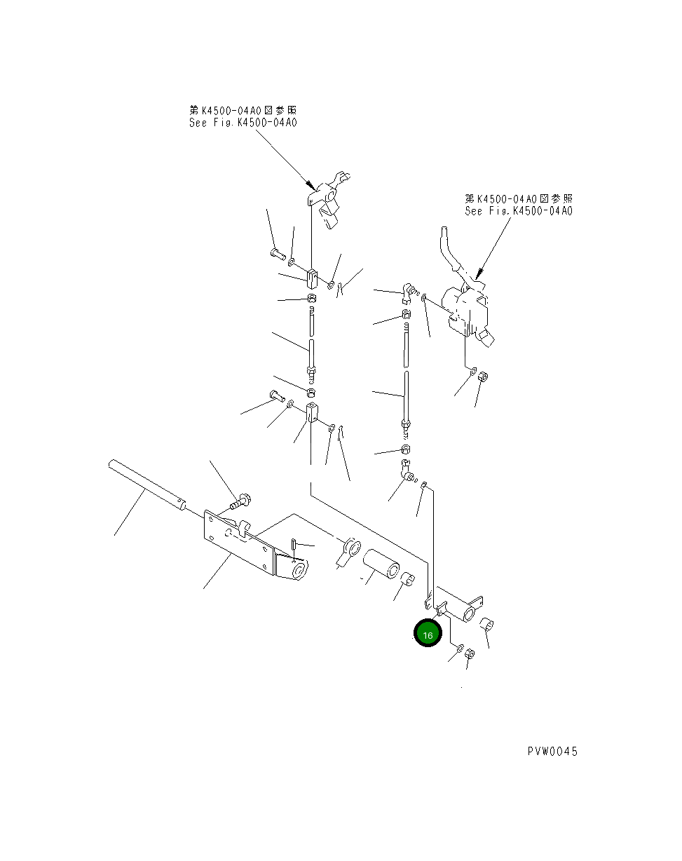 Рычаг 421-V91-2190 Komatsu