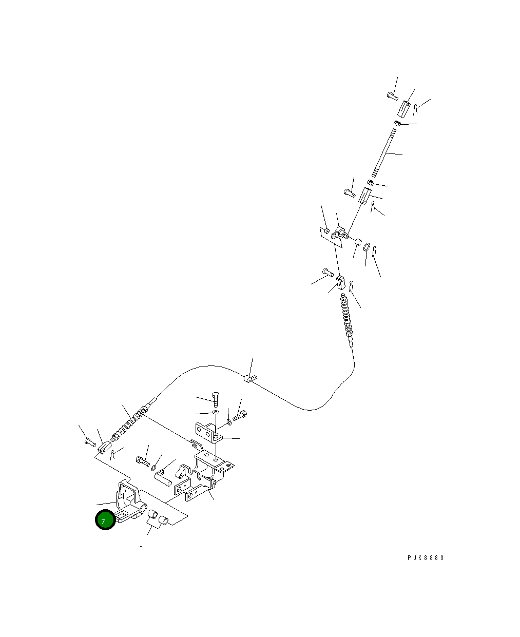 Рычаг 22M-43-12160 Komatsu