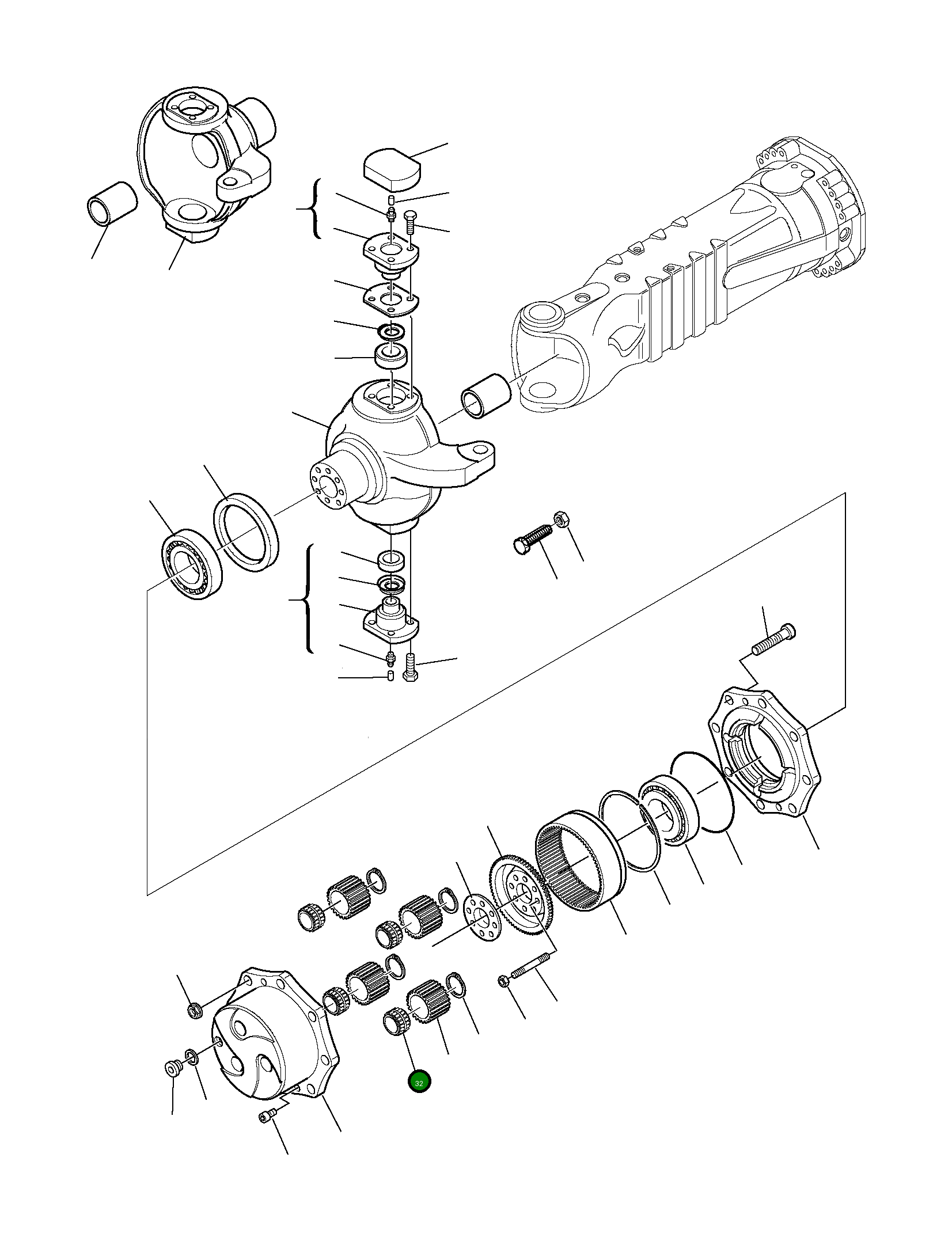 Подшипник 226-22-11830 Komatsu