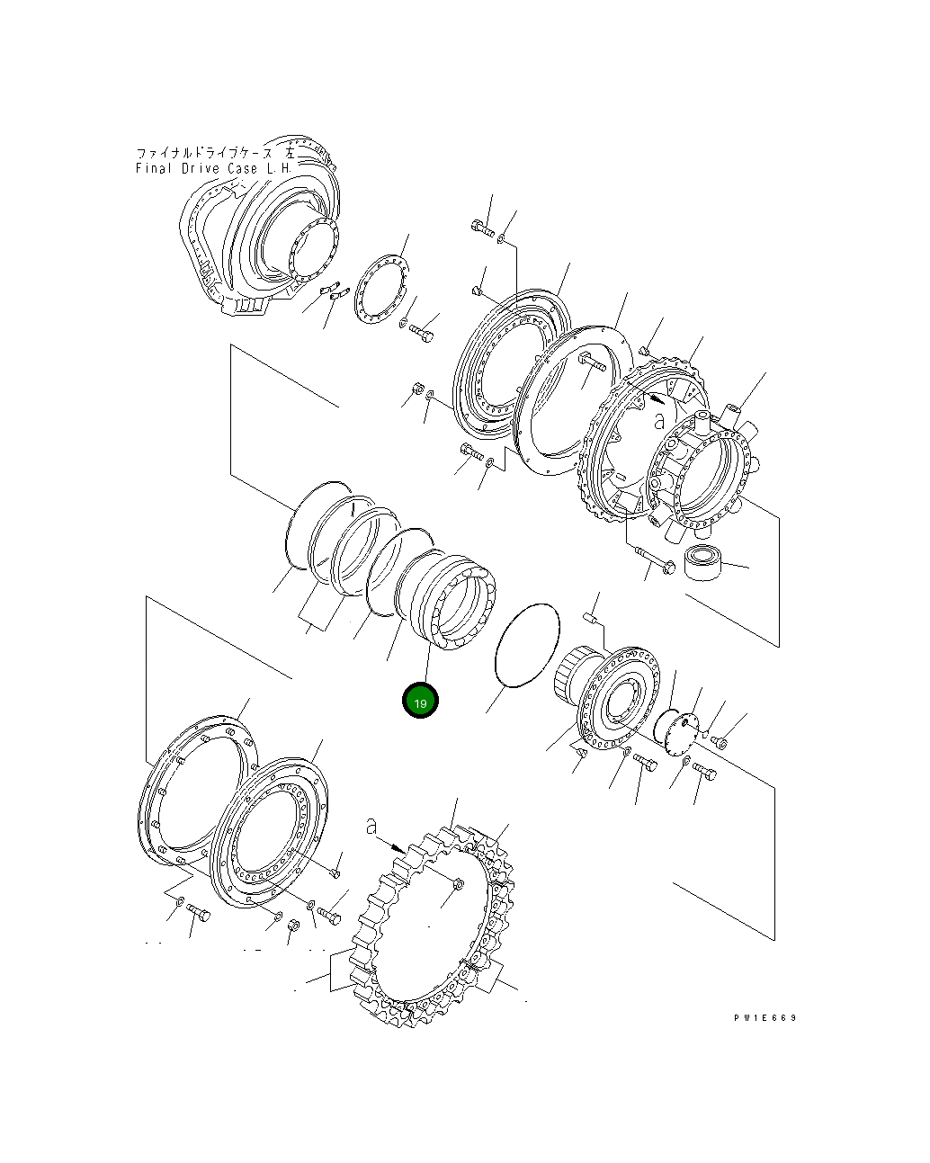 Подшипник 19M-09-11191  Komatsu