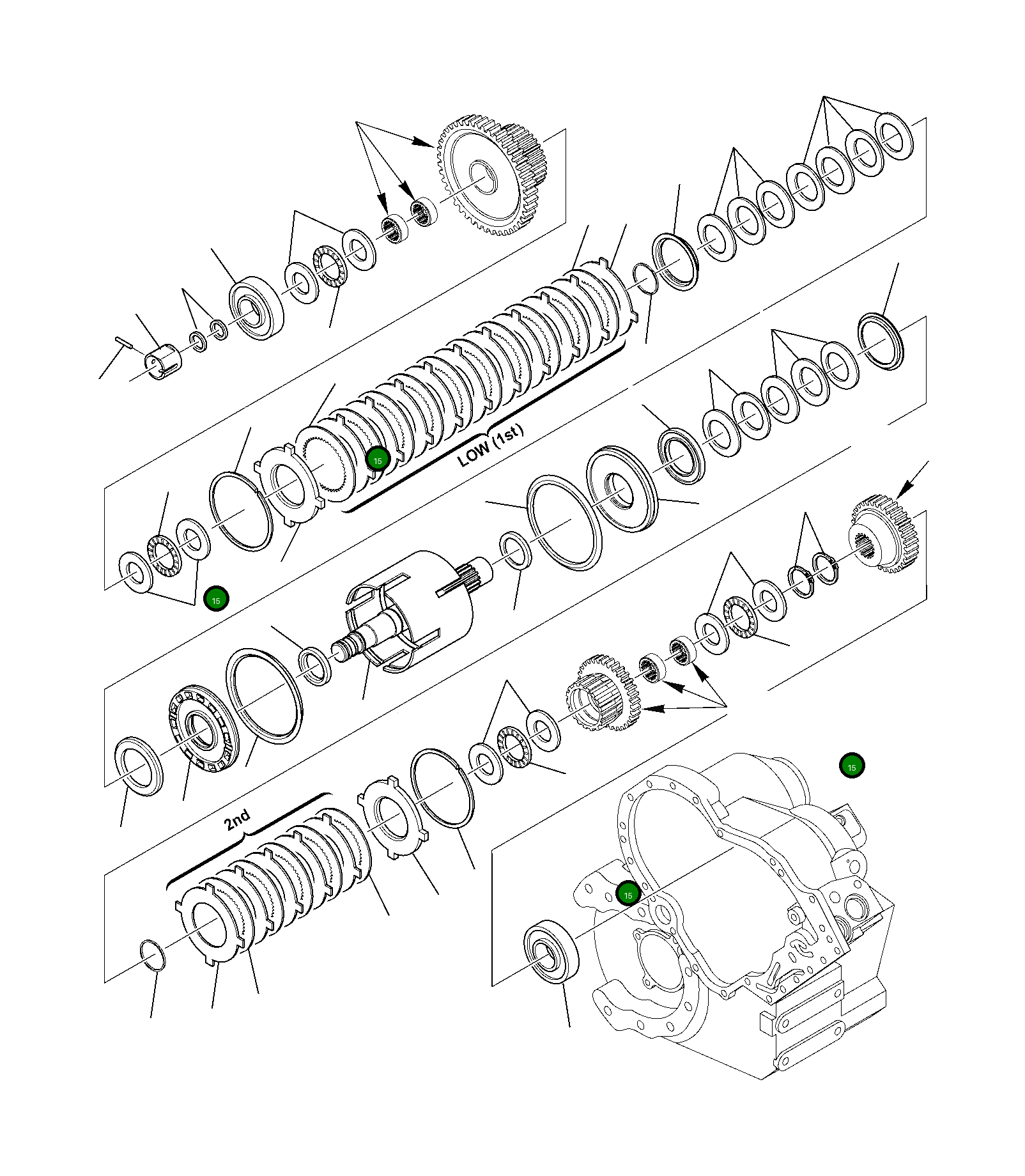 Подшипник CK0245243 Komatsu