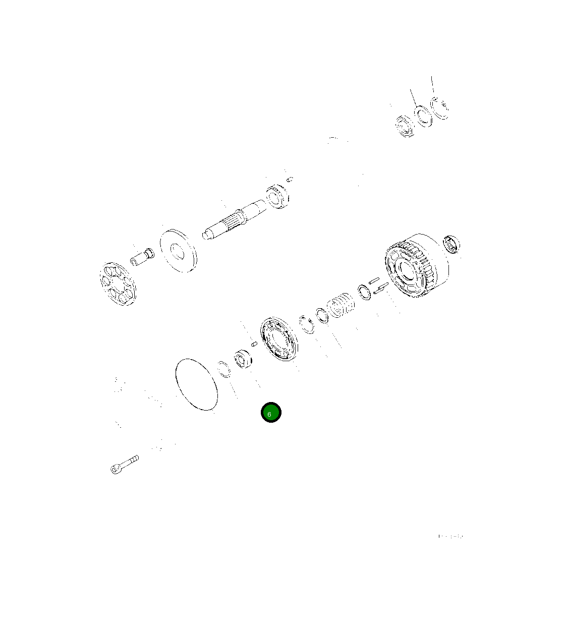 Подшипник 708-7T-12530 Komatsu