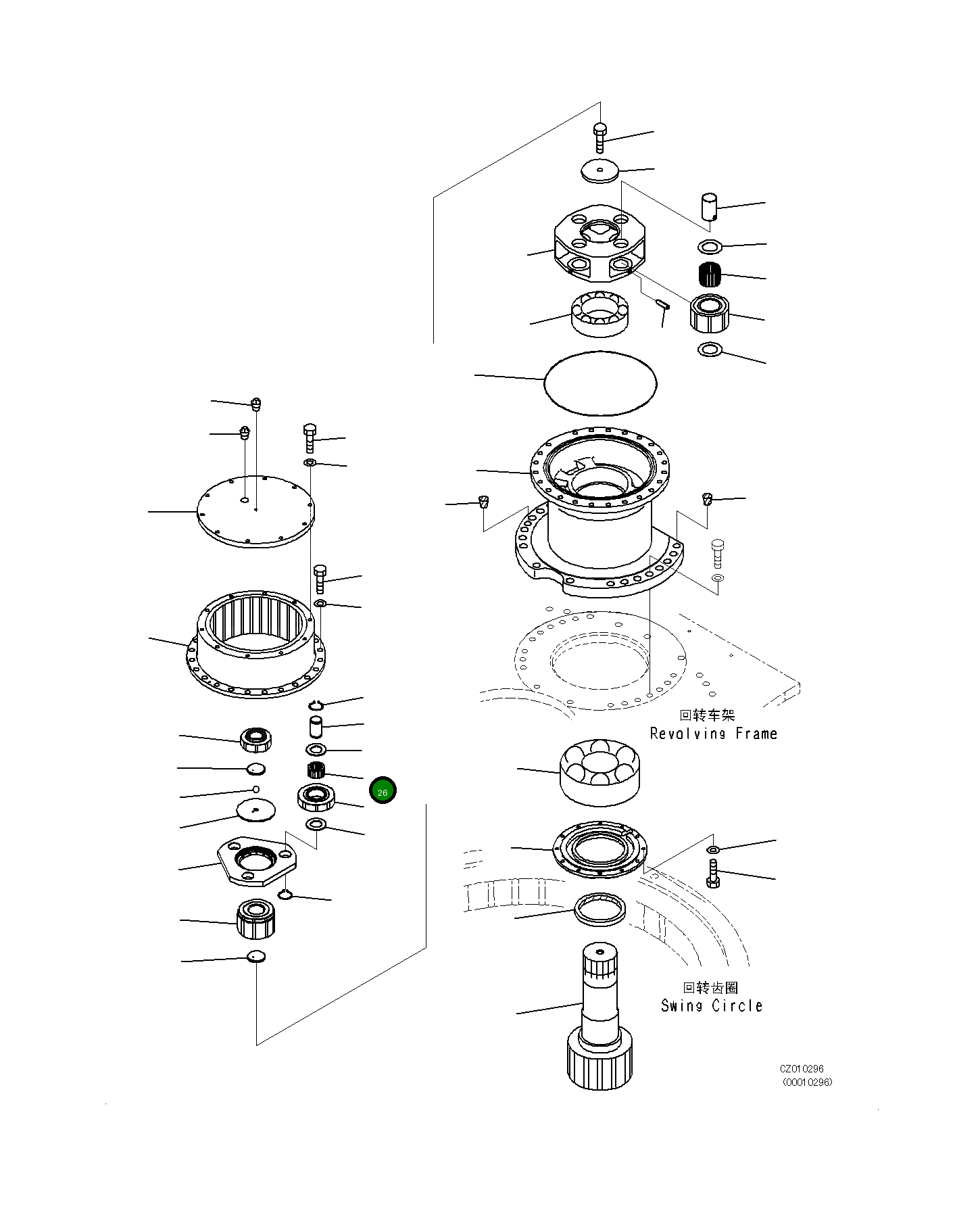 Подшипник 22U-26-21320  Komatsu