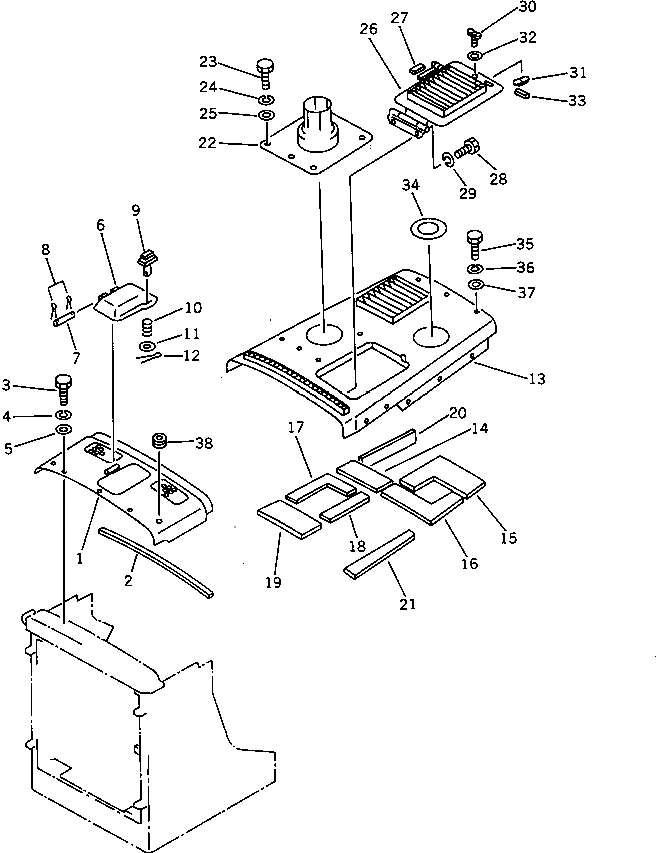 Крышка 144-A62-6550  Komatsu