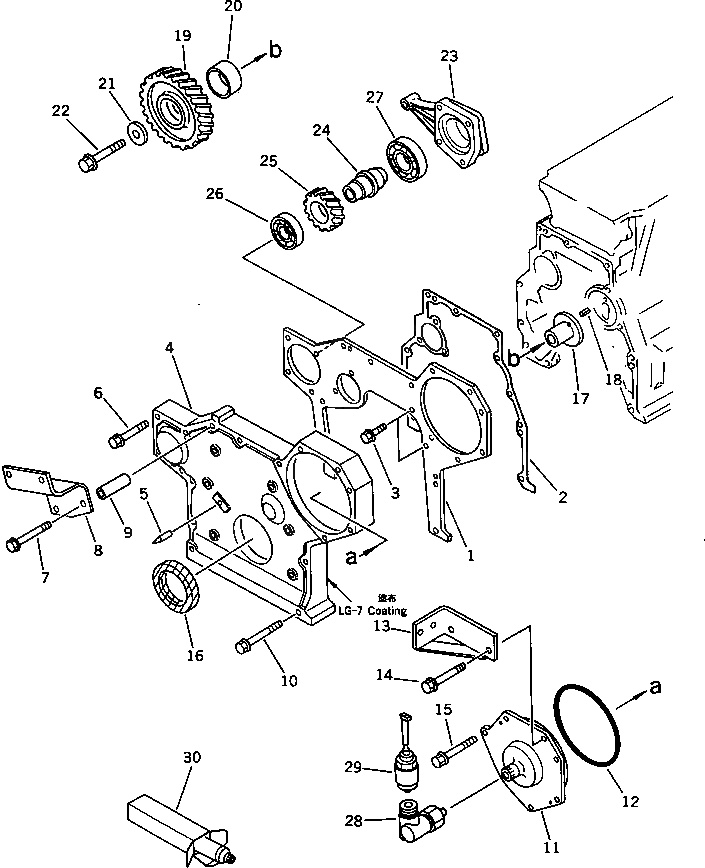 Крышка 6206-21-3610  Komatsu