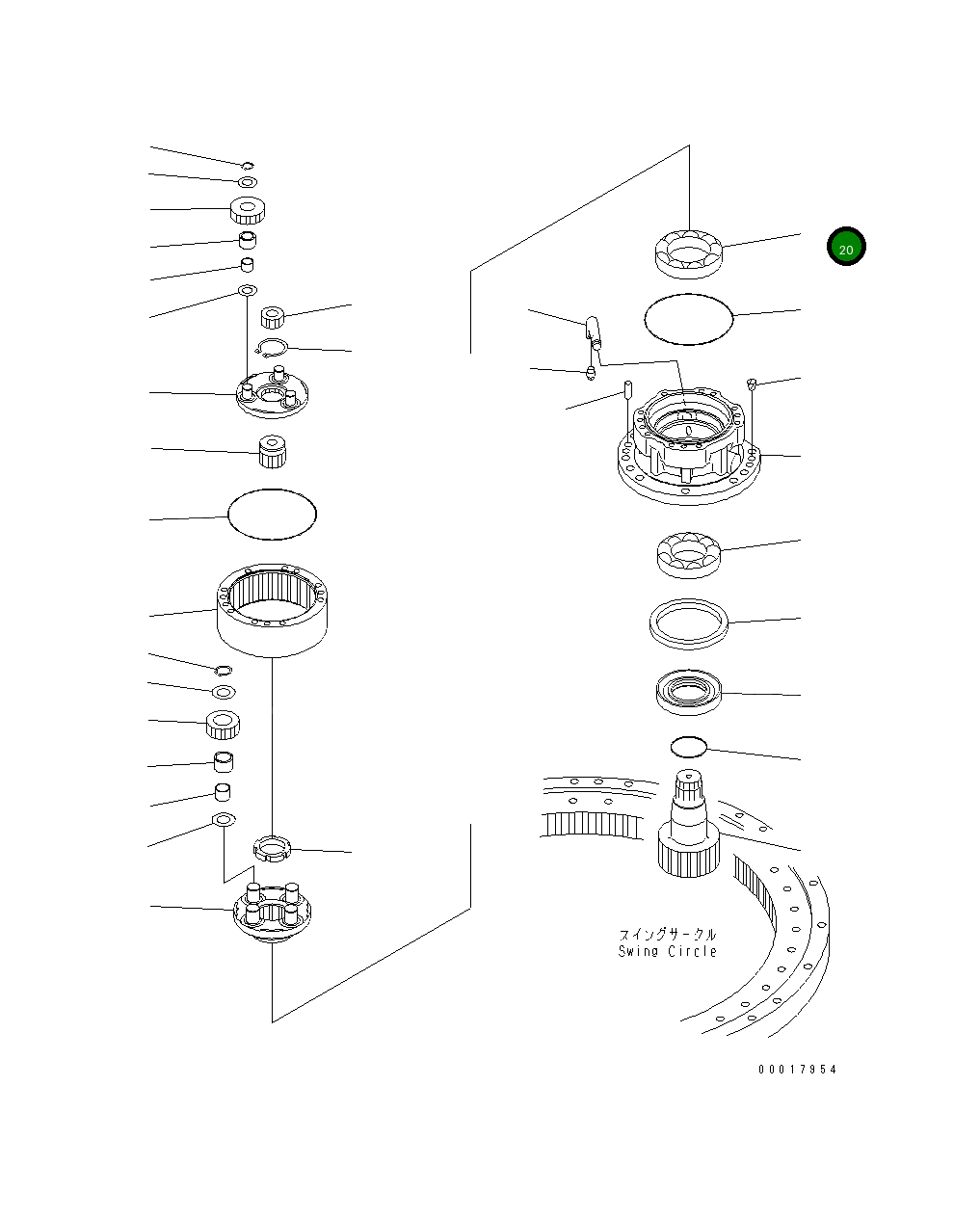 Подшипник 21W-26-49510  Komatsu