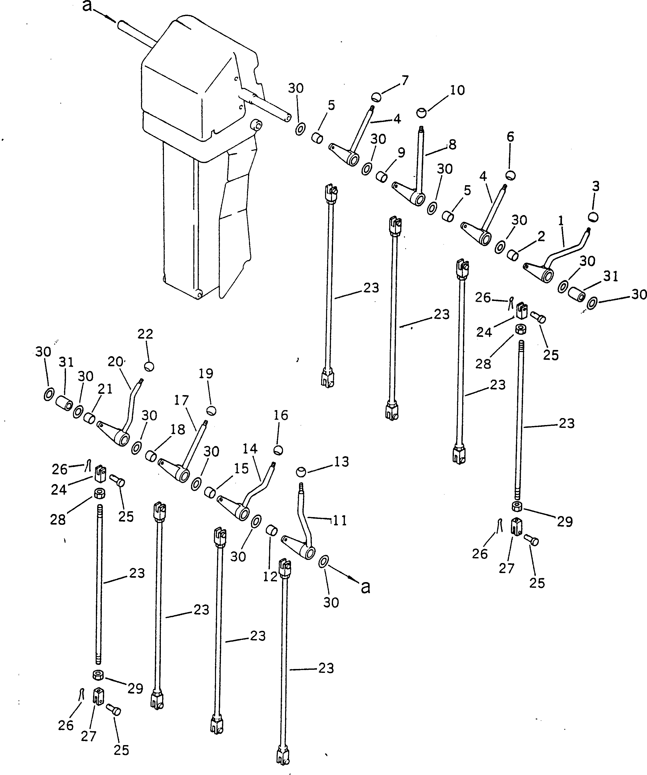 Рычаг 234-43-38641 Komatsu