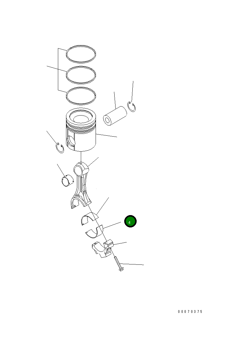 Подшипник 6732-31-3411 Komatsu