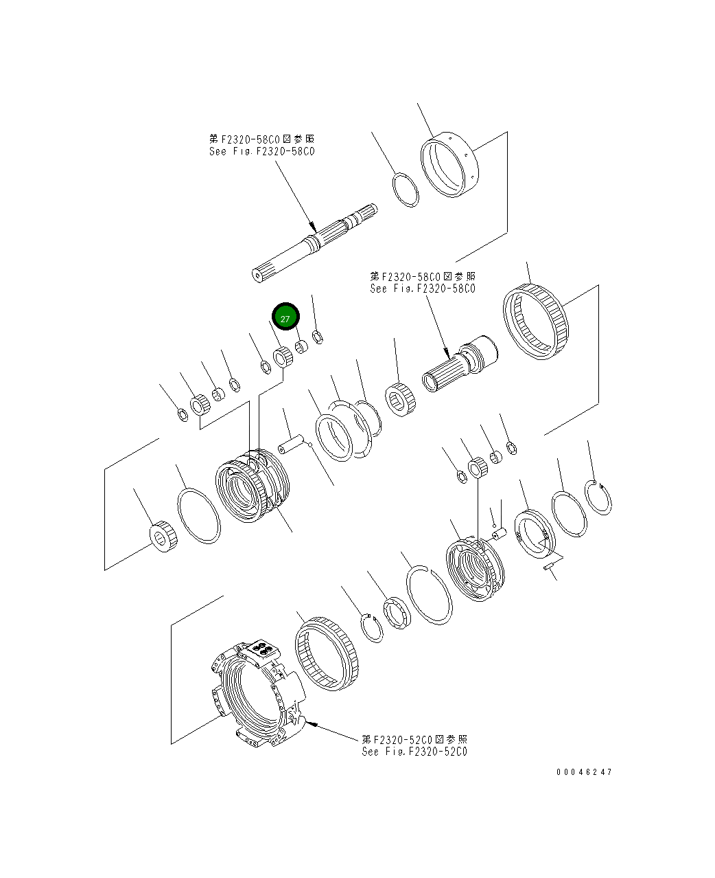 Подшипник 195-15-79420 Komatsu