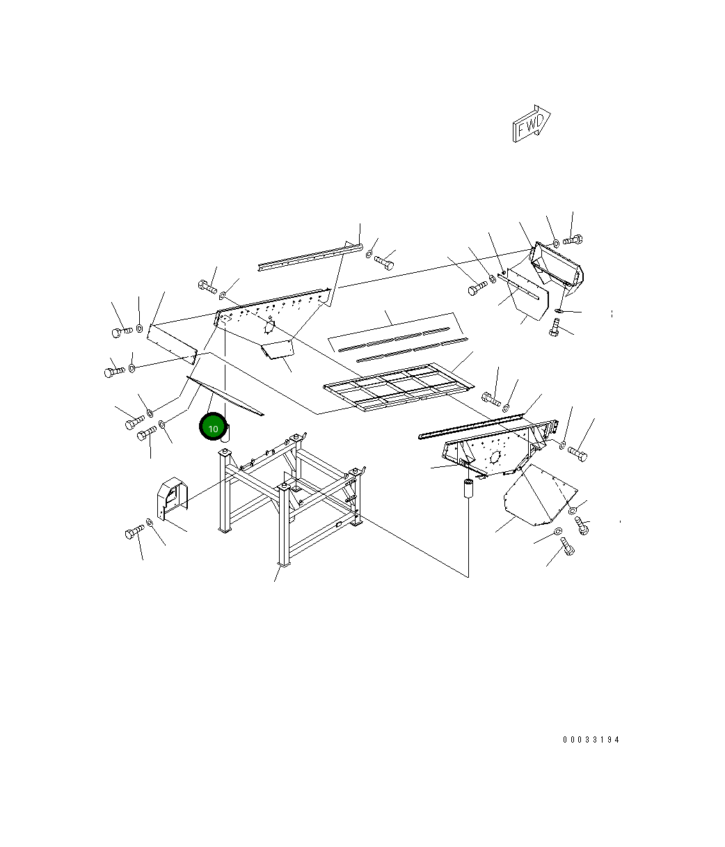 Крышка 8242-76-2262  Komatsu