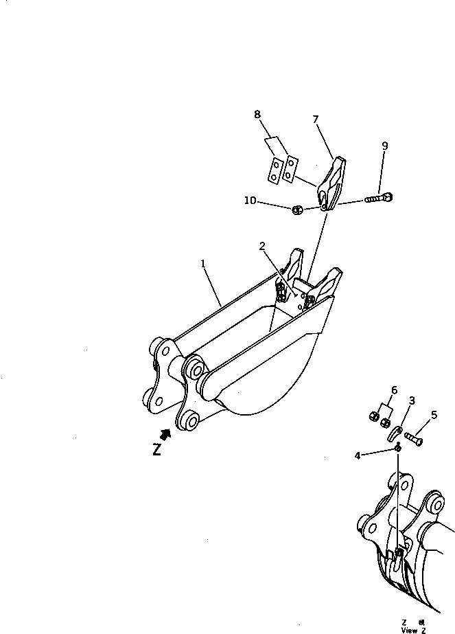 Рычаг 20T-70-26120 Komatsu