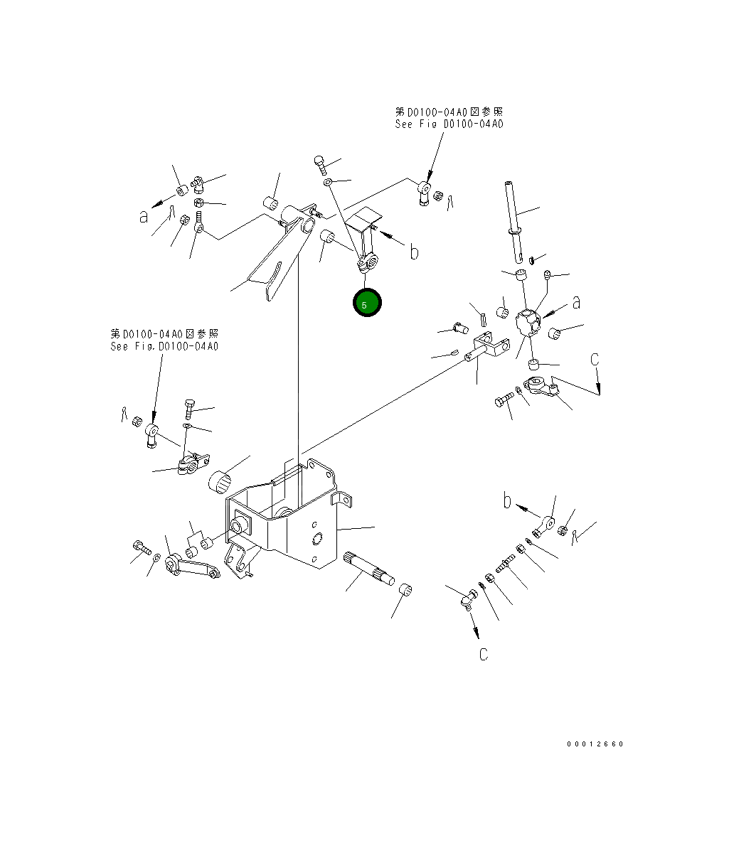 Рычаг 114-43-51331 Komatsu