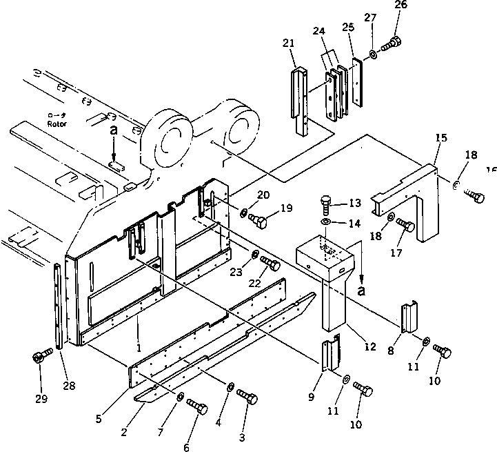 Крышка 262-70-57172 Komatsu