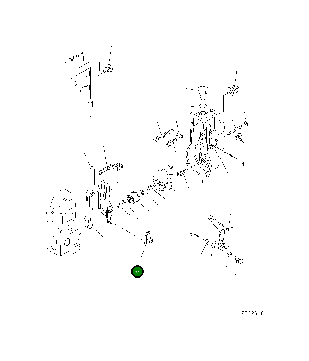 Рычаг DK154236-5120 Komatsu
