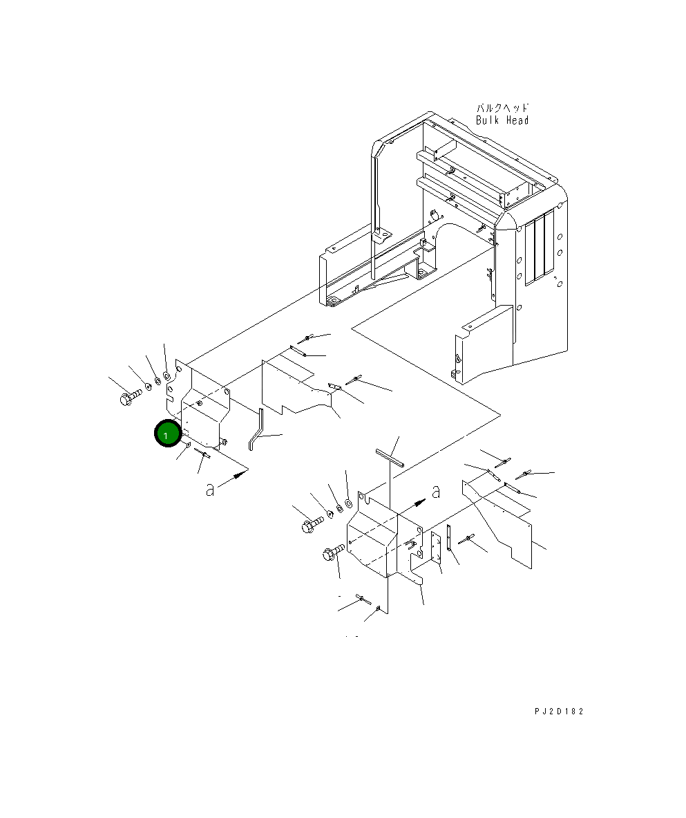 Крышка,R.H 425-54-21382 Komatsu