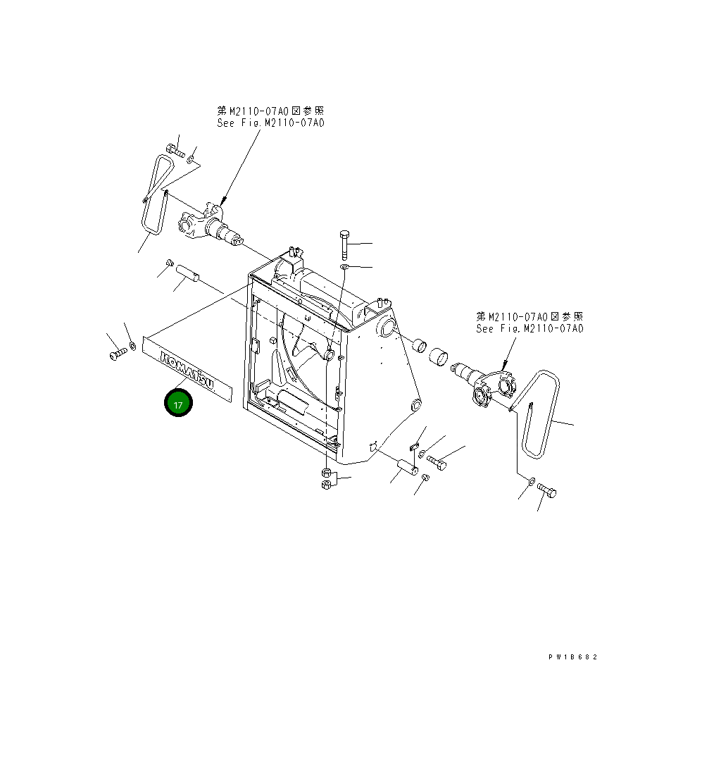 Пластина 195-54-75260 Komatsu