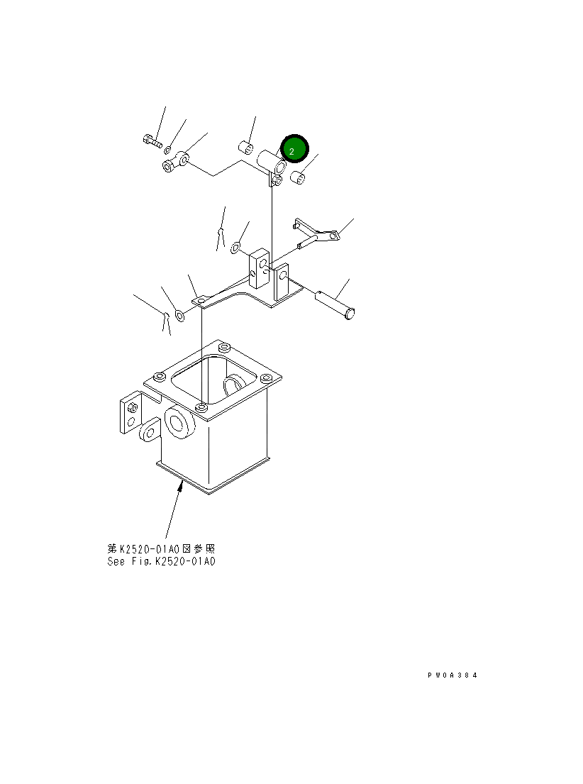 Рычаг 12G-X56-3162 Komatsu
