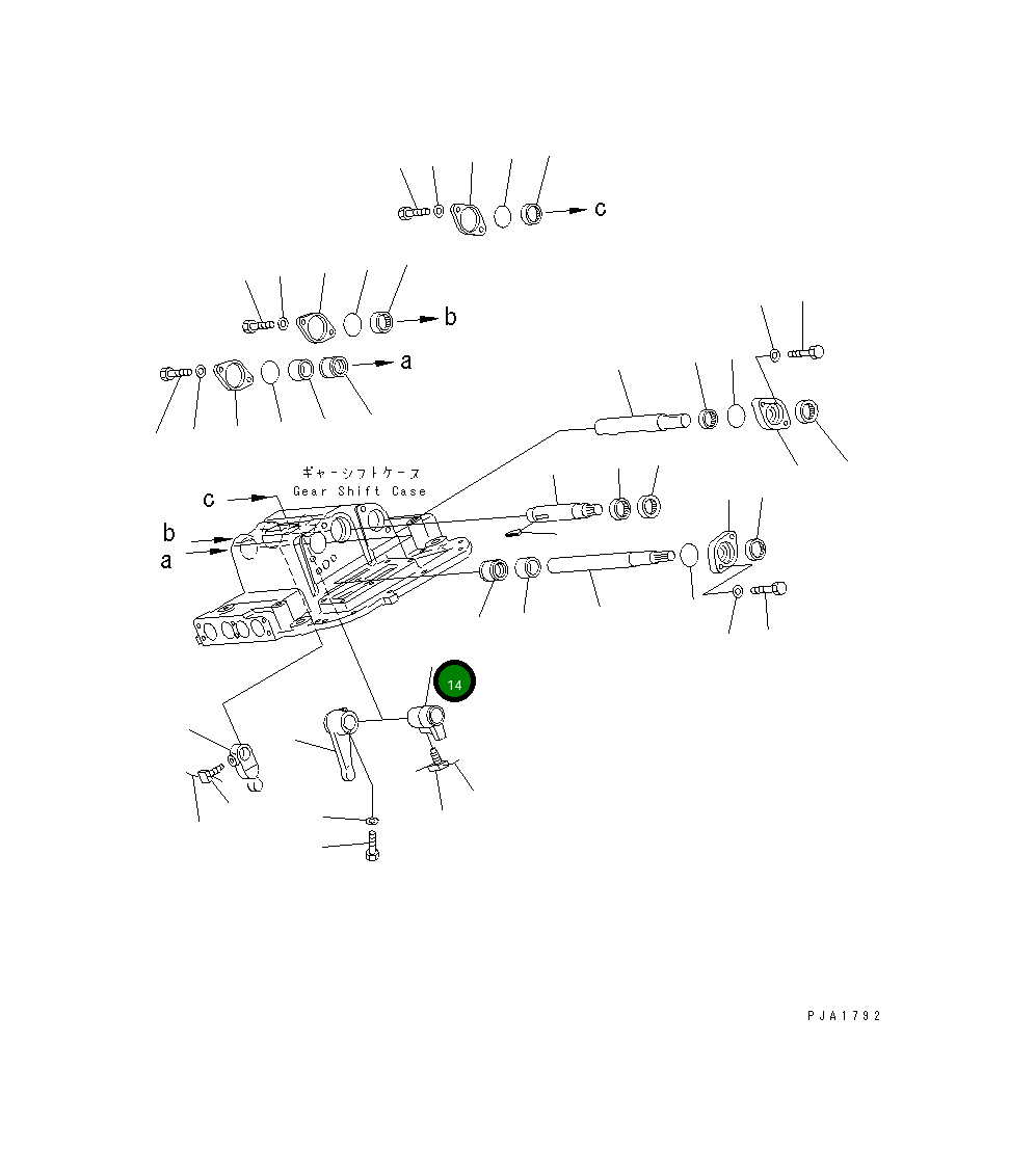 Рычаг 14X-14-12821 Komatsu
