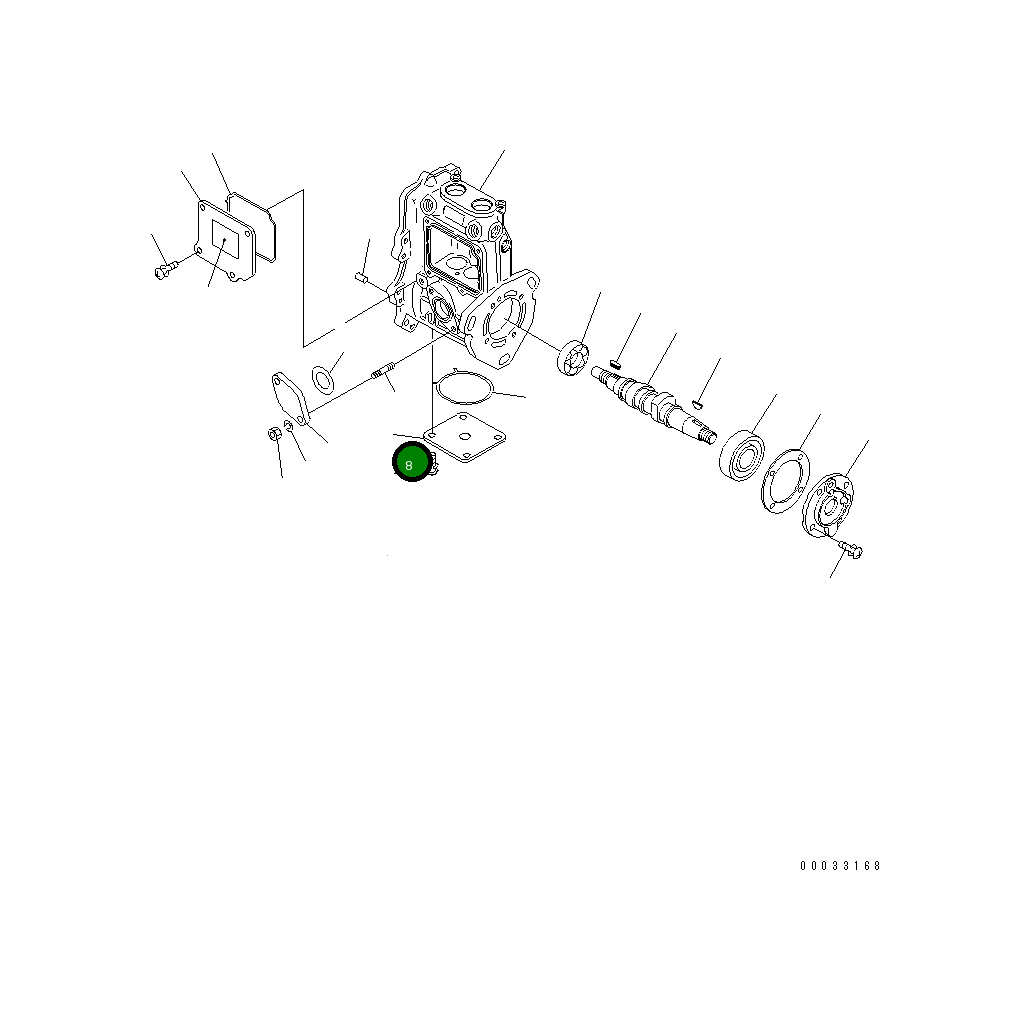 Крышка YM119415-51700 Komatsu
