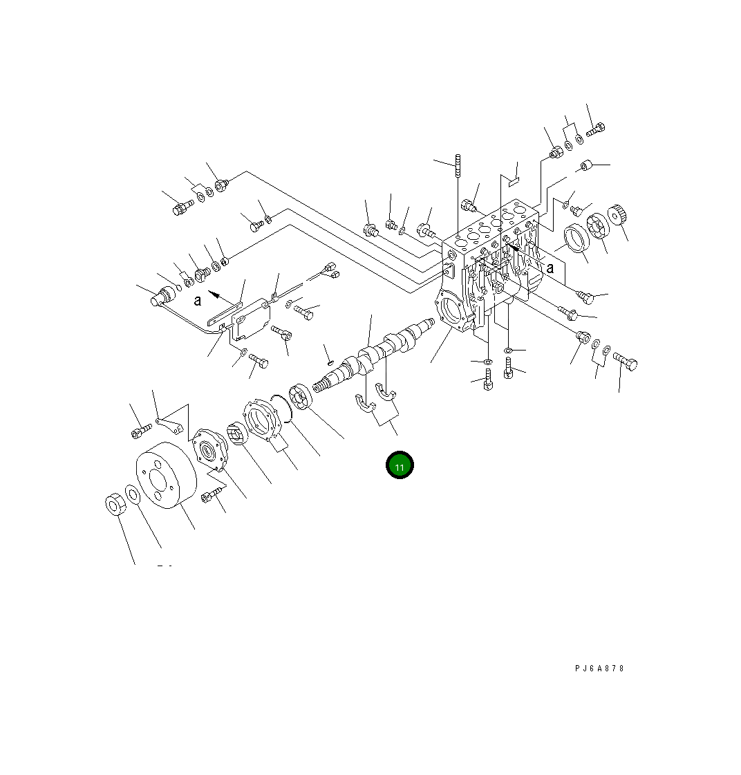 Подшипник 6553-21-3210 Komatsu