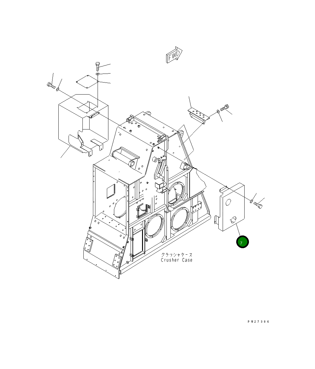 Крышка 8255-54-1622  Komatsu