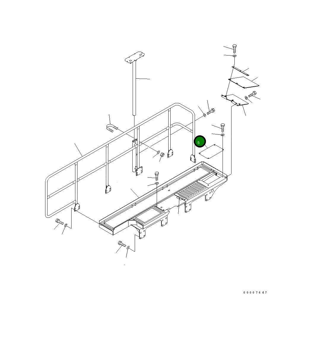 Крышка 8296-54-1390  Komatsu