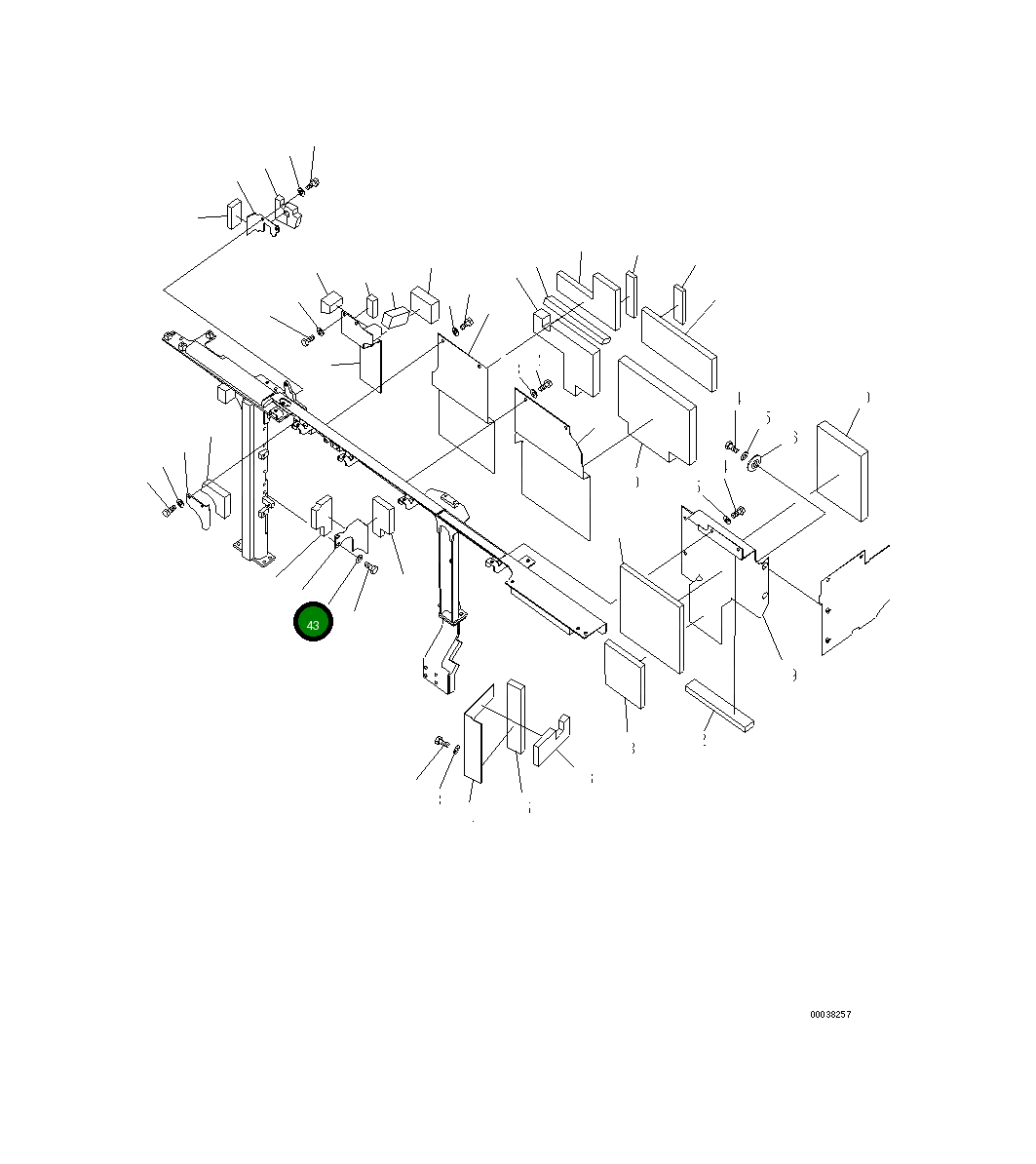 Крышка 21M-54-22472  Komatsu