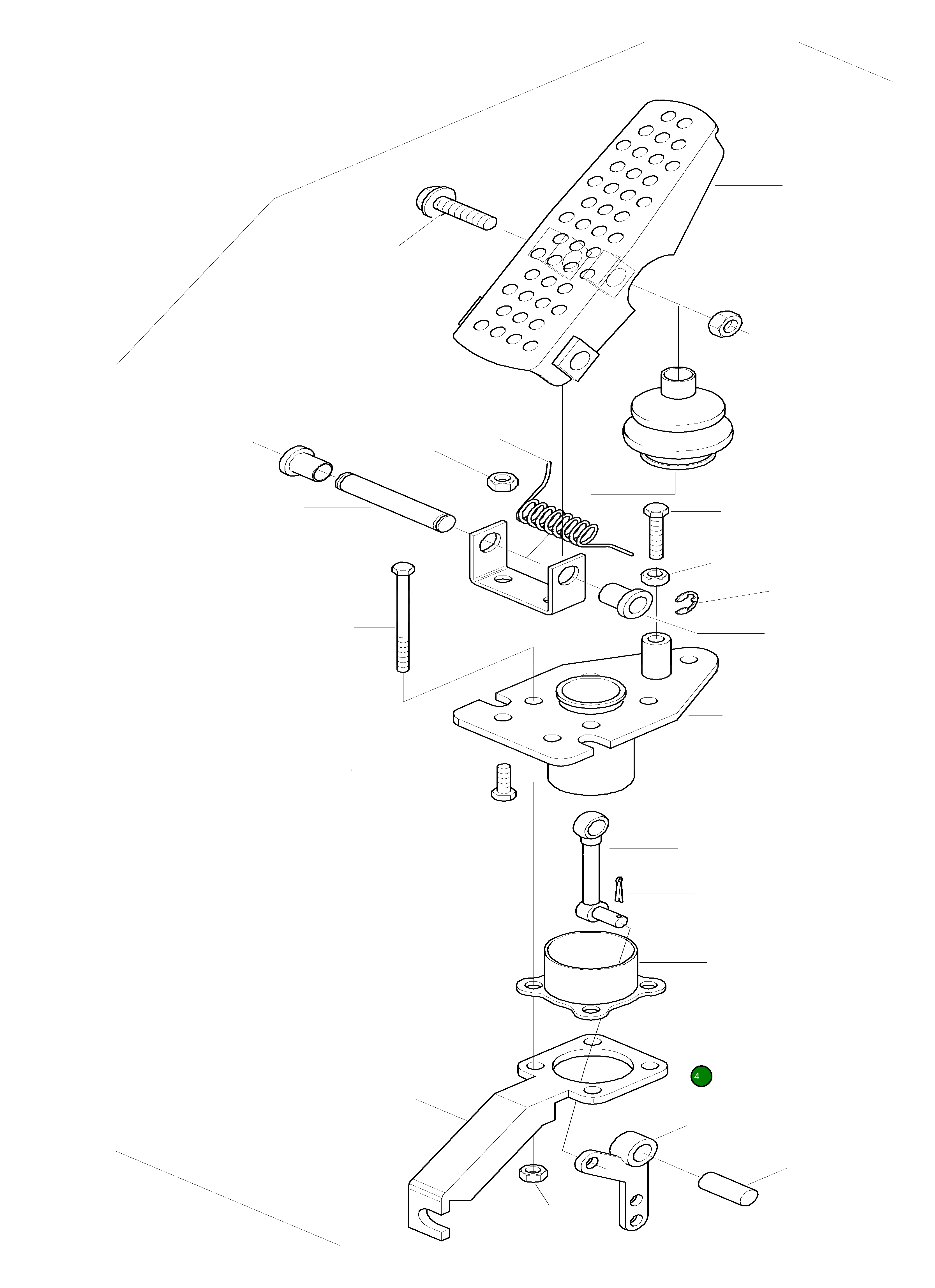 Рычаг 421-43-H0P87 Komatsu