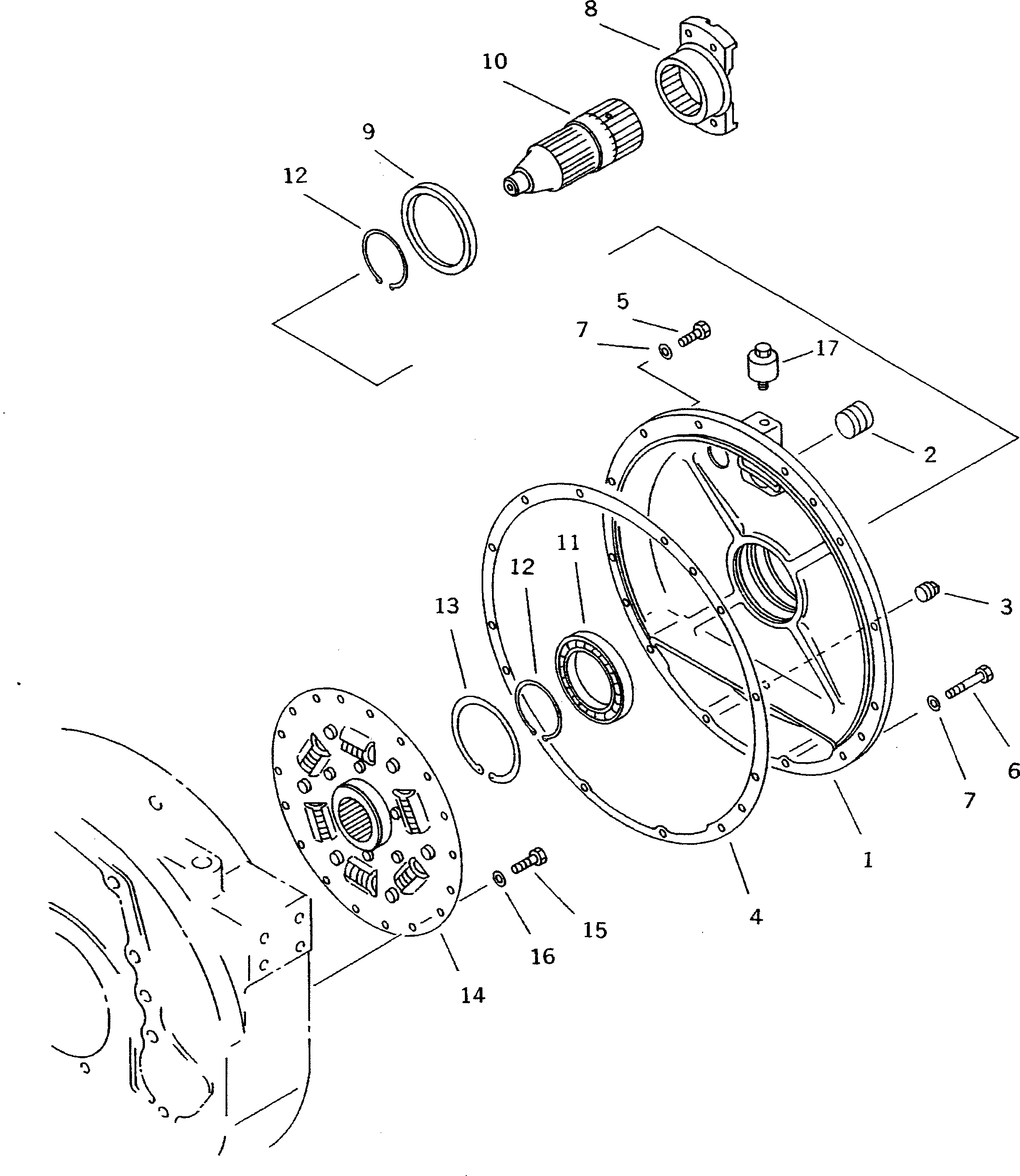 Крышка 134-12-28111 Komatsu