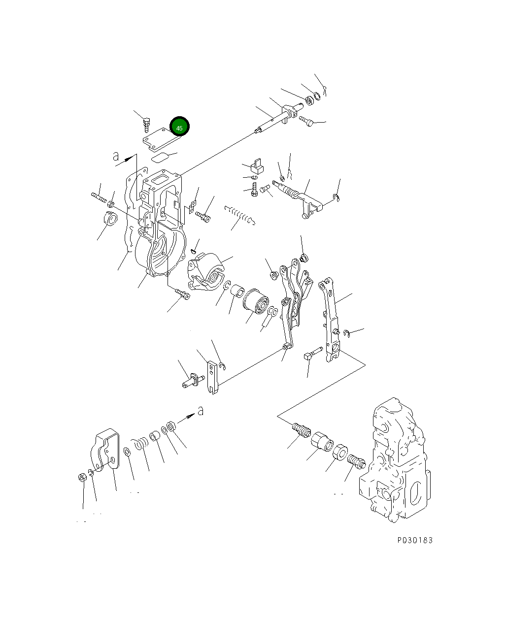 Крышка DK154064-3100 Komatsu