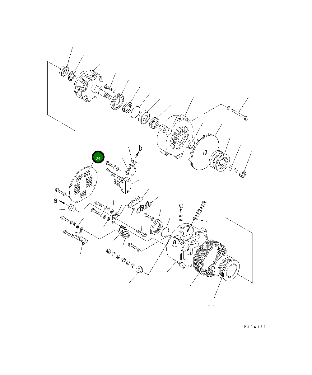 Крышка SD3002-046-00 Komatsu
