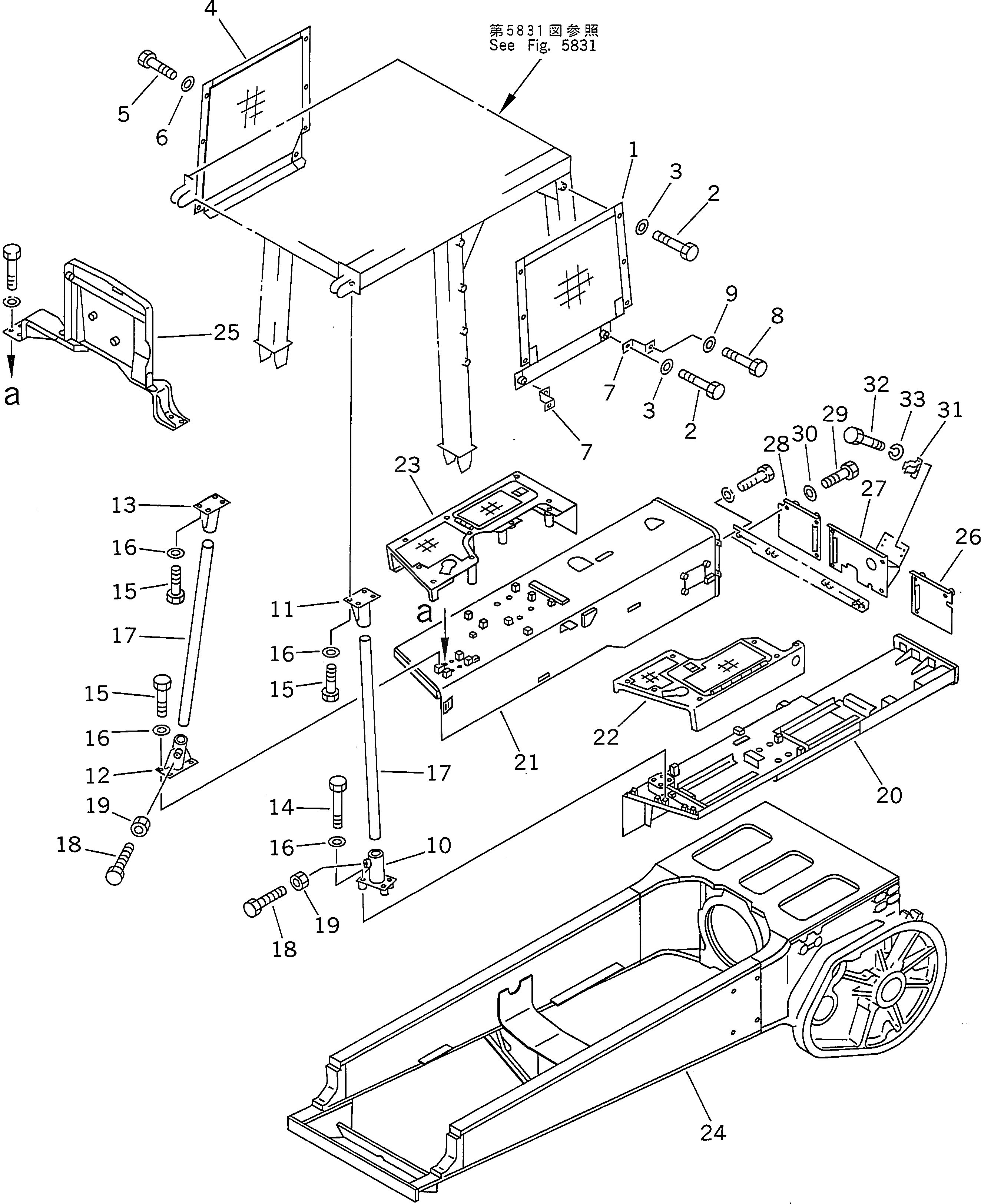 Крышка 175-54-25822 Komatsu
