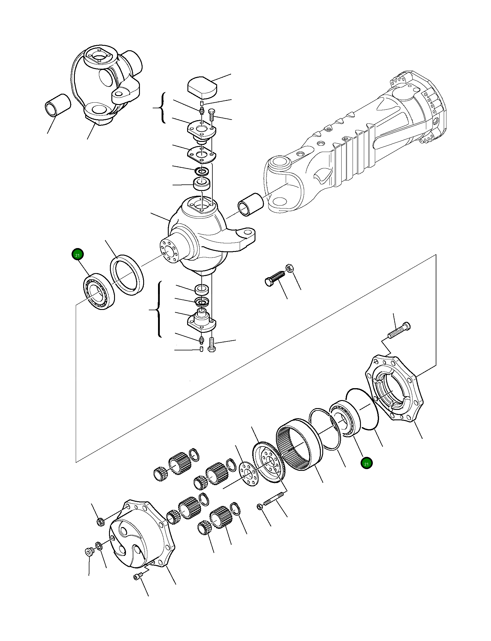Подшипник 226-22-11760 Komatsu