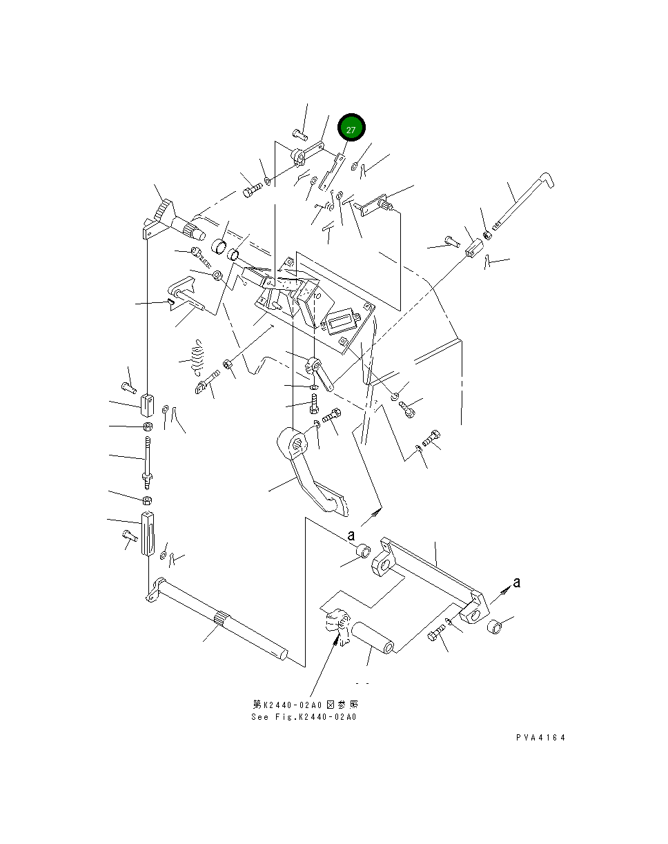 Рычаг 114-43-44250 Komatsu