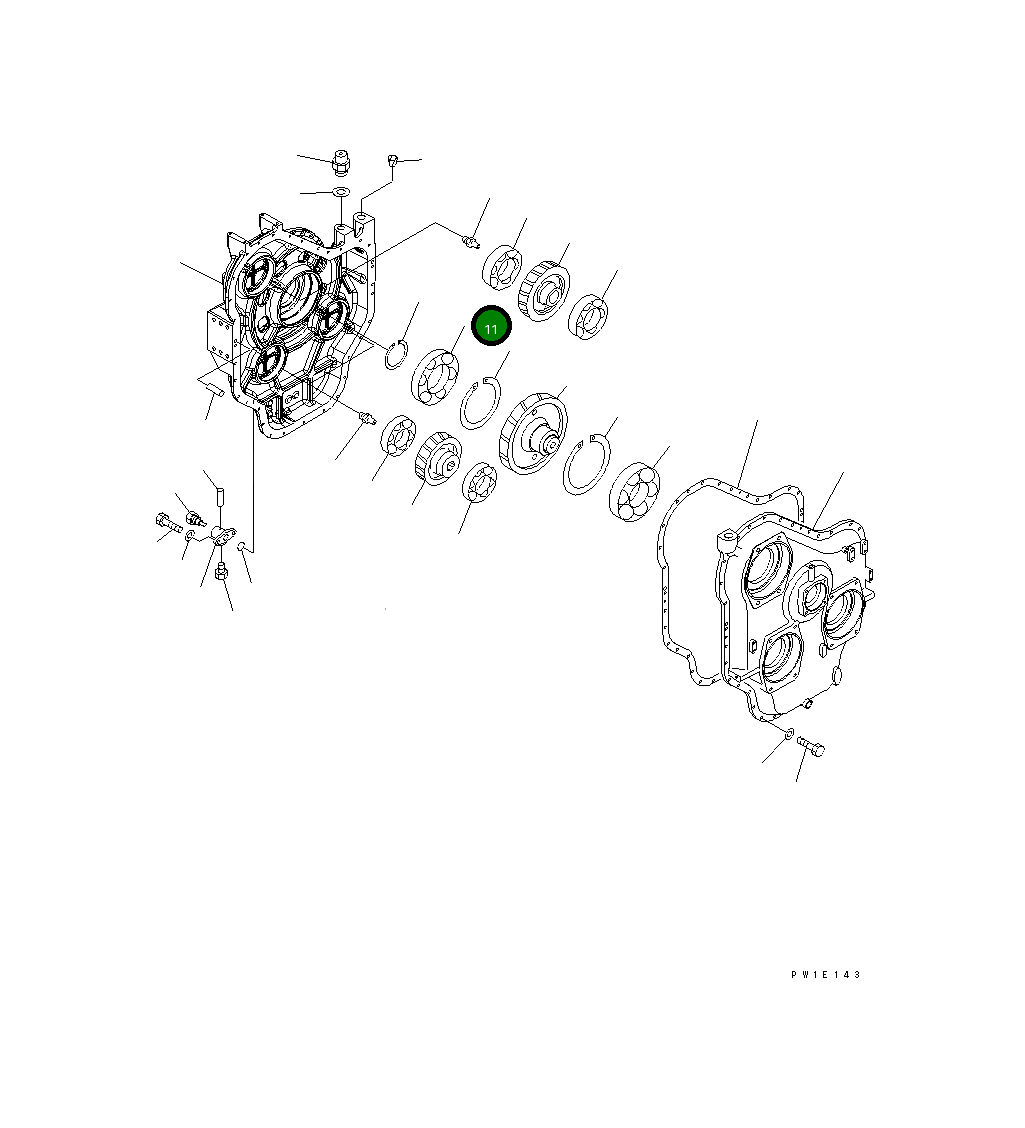 Подшипник 21N-09-37110 Komatsu