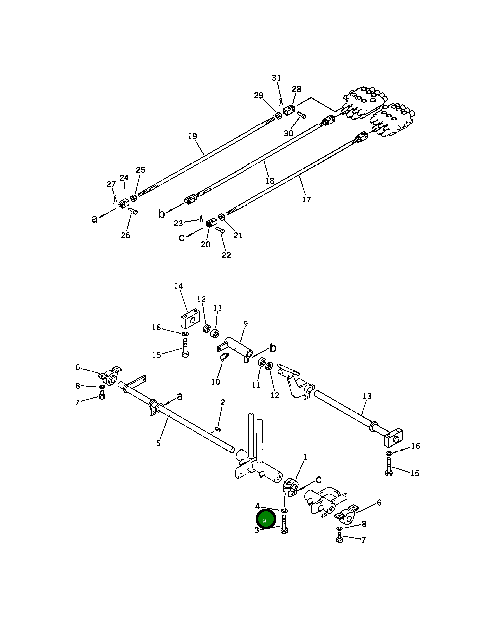 Рычаг 201-43-31210 Komatsu