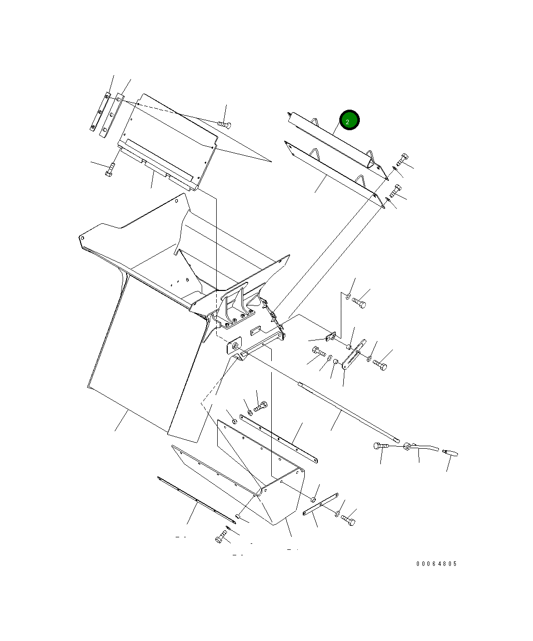 Крышка 8234-70-4121  Komatsu